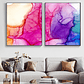 Quadro Decorativo Abstrato Cores Kit com 2 Quadros - Thumbnail 1