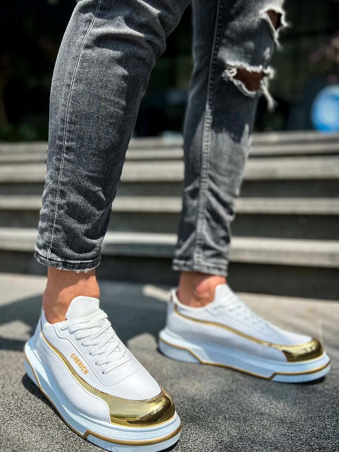 Zapatilla Renaissance White/Gold 2