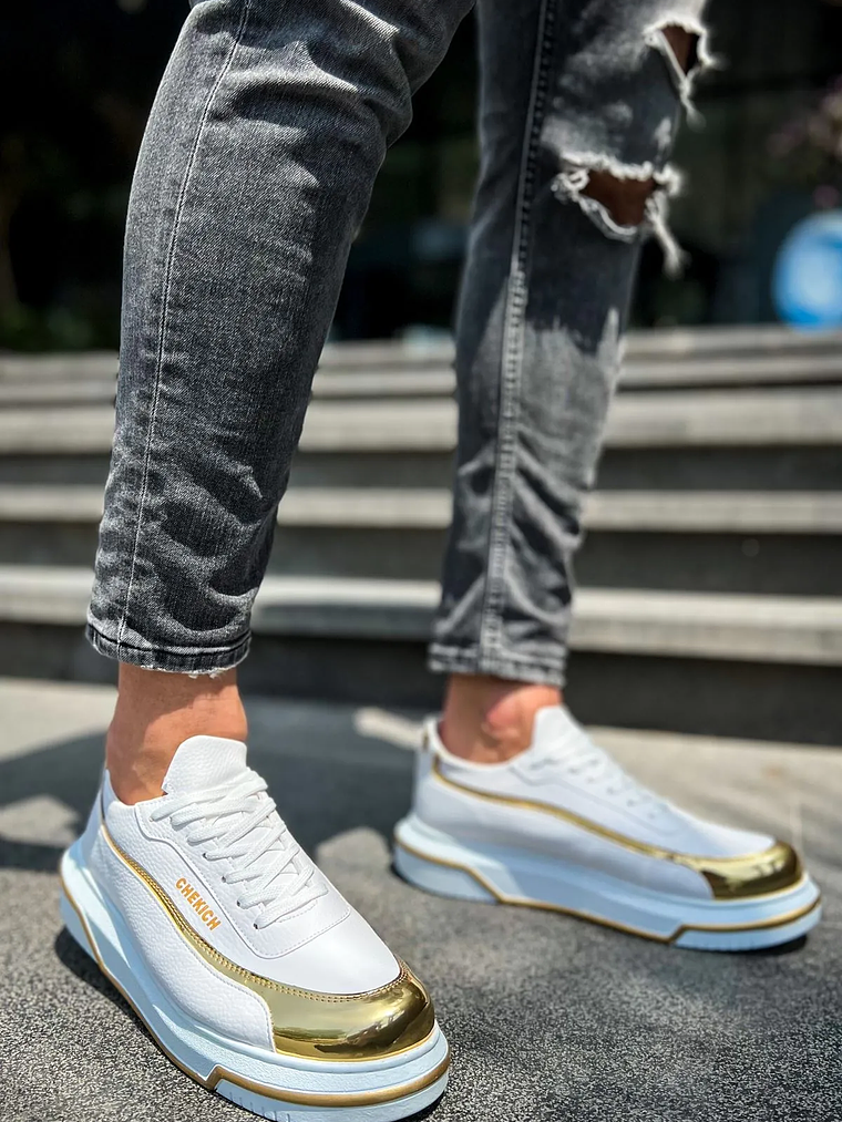 Zapatilla Renaissance White/Gold 2