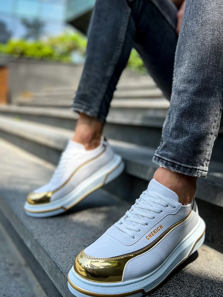 Zapatilla Renaissance White/Gold 3