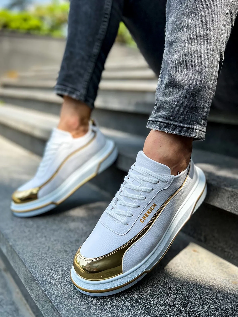 Zapatilla Renaissance White/Gold 4