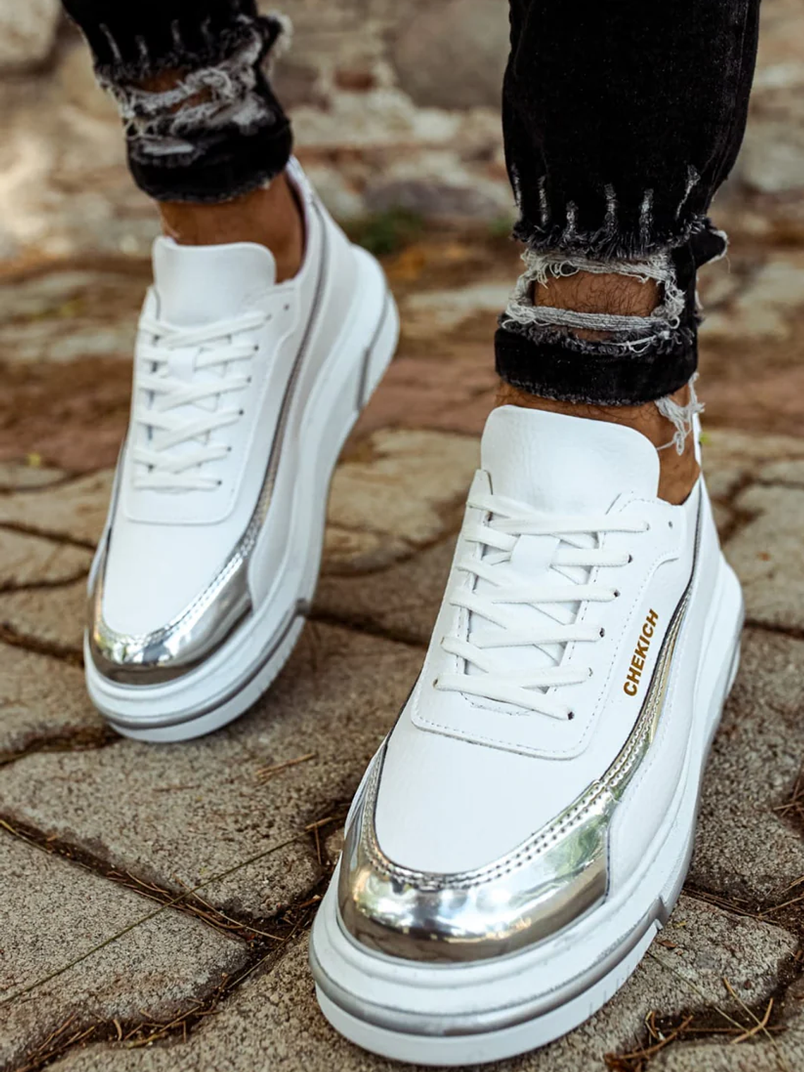 Zapatilla Renaissance White/Silver 1