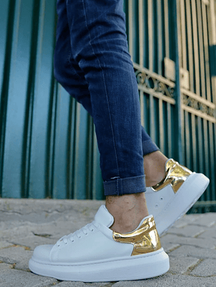 Chekich Sneakers White & Gold