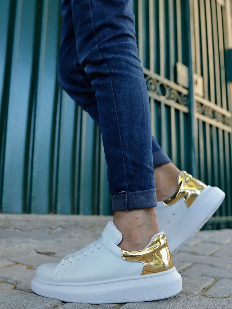 Chekich Sneakers White & Gold 1
