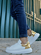 Chekich Sneakers White & Gold - Miniatura 1
