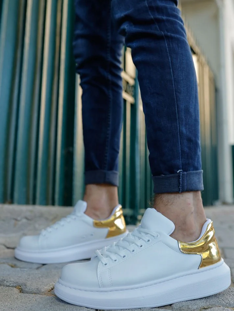 Chekich Sneakers White & Gold 2