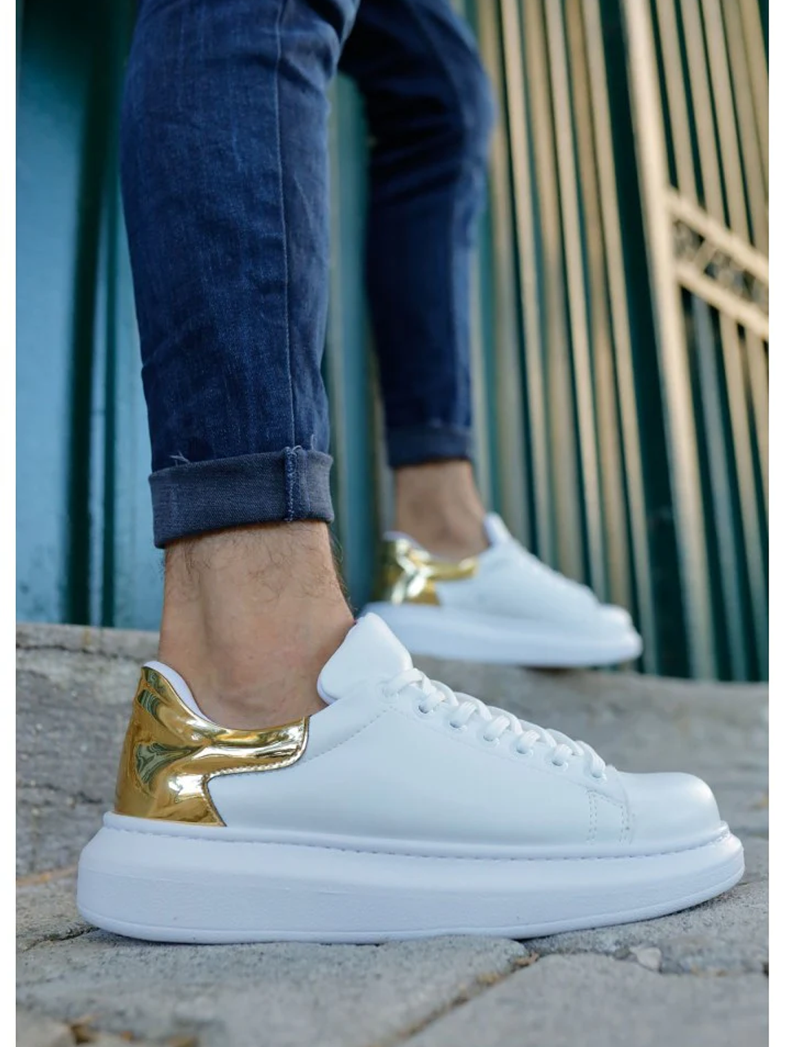 Chekich Sneakers White & Gold 3