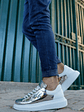 Chekich Sneakers Silver & White - Miniatura 1