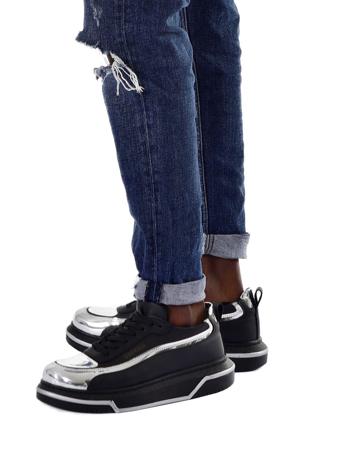 Zapatilla Renaissance Black & Silver 3