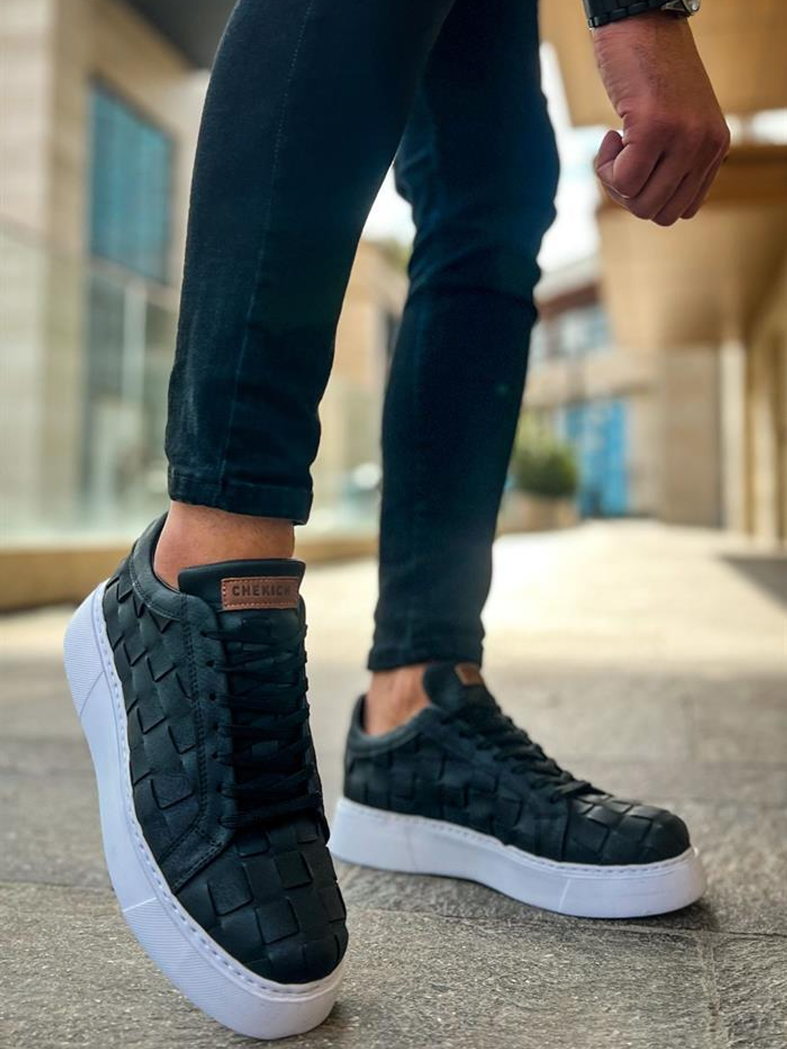 Zapatillas Criss-Cross Black Tejidas  1