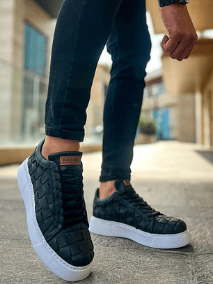 Zapatillas Criss-Cross Black Tejidas 