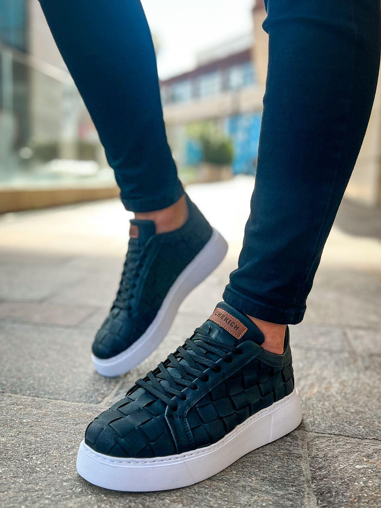 Zapatillas Criss-Cross Black Tejidas  3