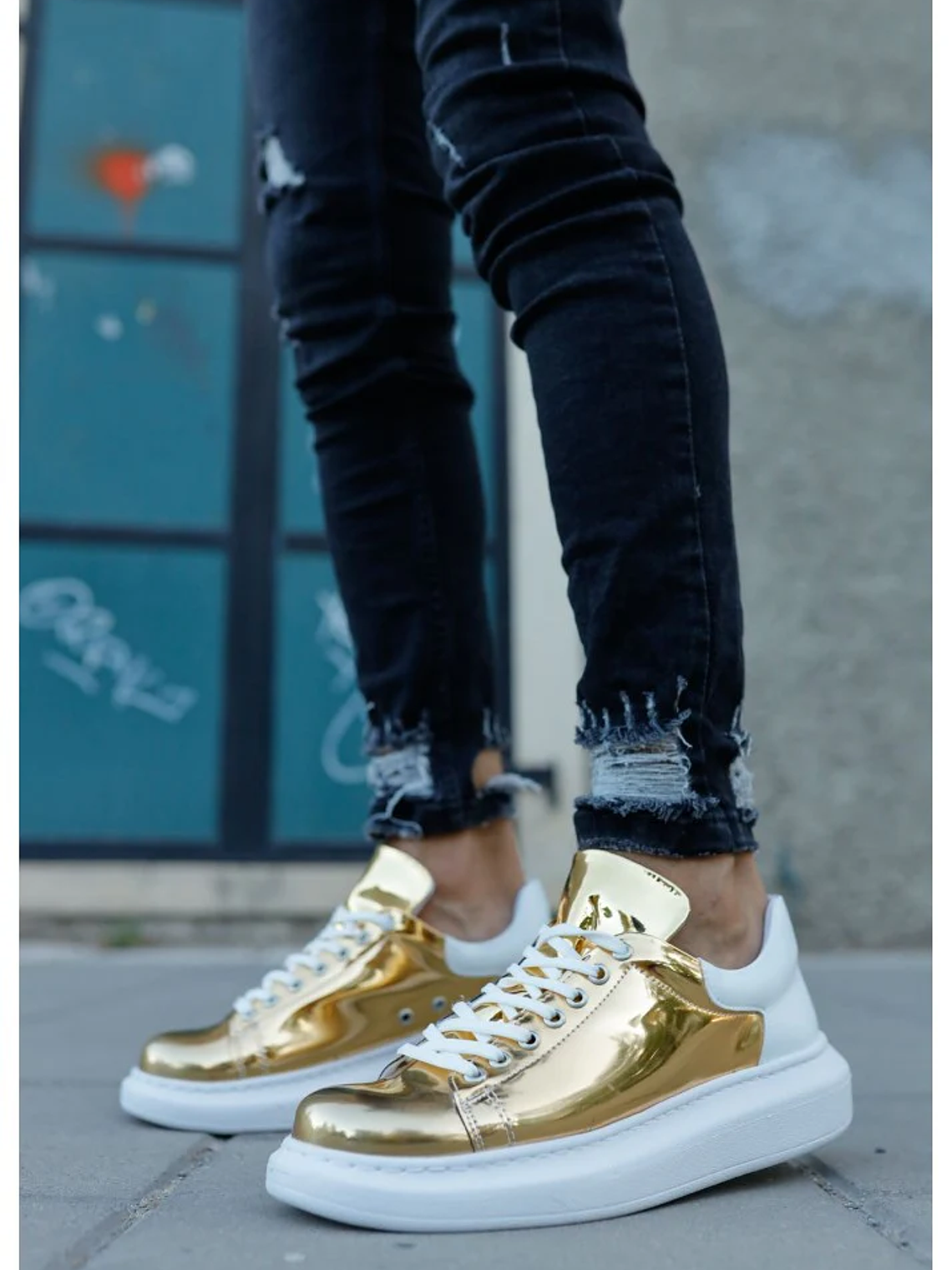 Sneakers Gold/White 2