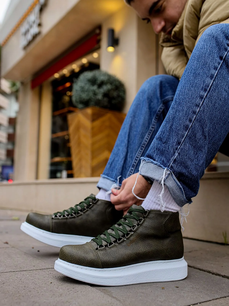 Zapatillas Roma Green Caña Alta 2