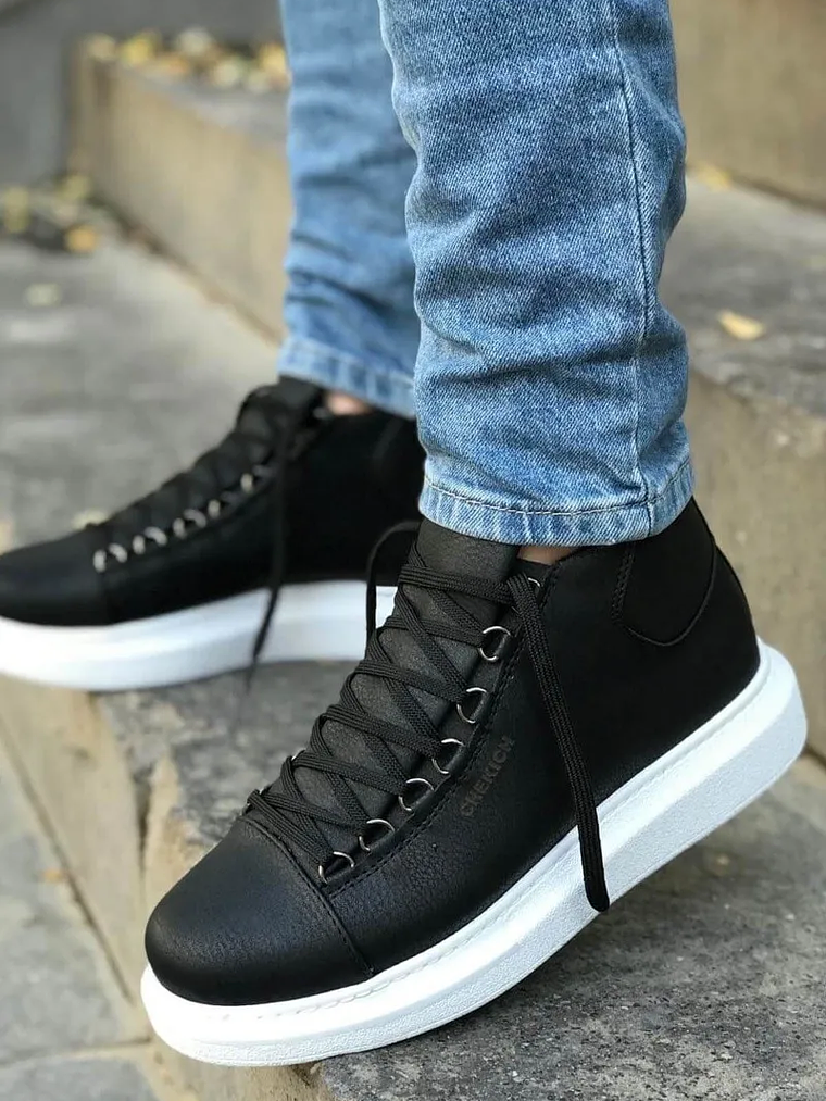 Zapatillas Roma Black Caña Alta 3