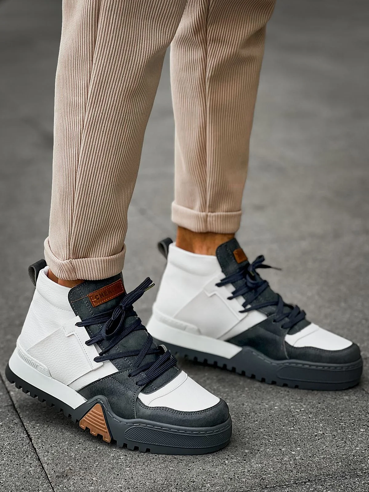 Zapatillas Ghost Line Green & White Caña Alta 2