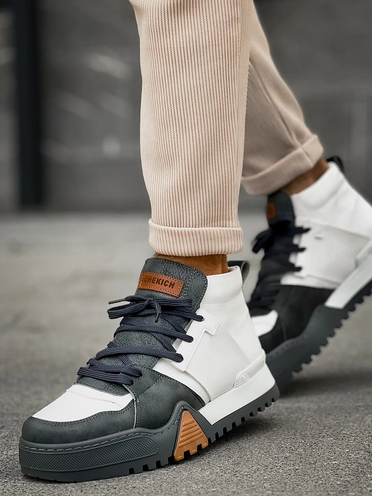 Zapatillas Ghost Line Green & White Caña Alta 3