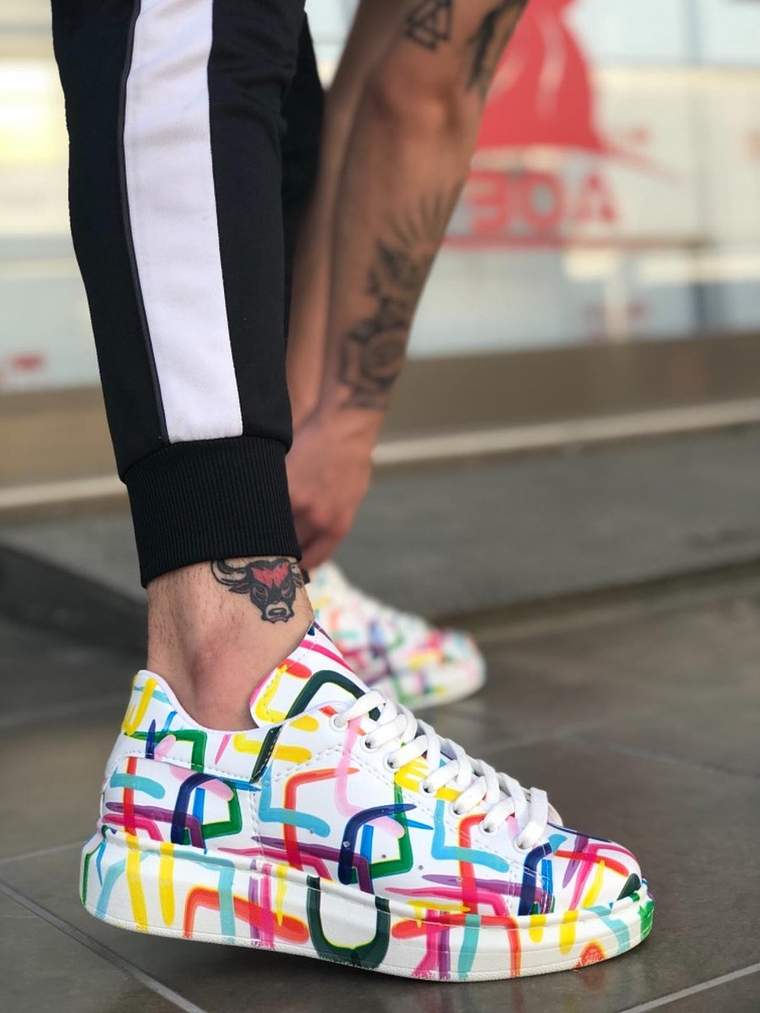 Sneakers Perzonalizada Colorfull Rings 2