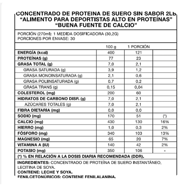 4Chef 100% Whey Protein 2 Lbs - Foodtech