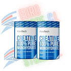 Pack Creatine 100% Pure Monohydrated 60 svs - Foodtech FOODTECH 300g 1