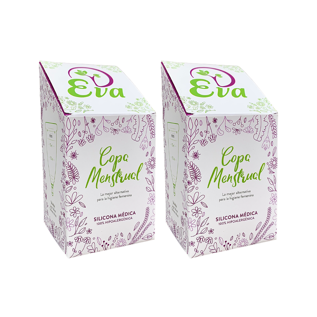 KIT: Dos Copas Menstruales Eva 1