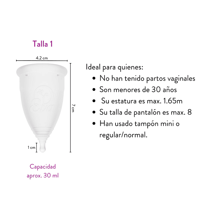 KIT: Dos Copas Menstruales Eva 5