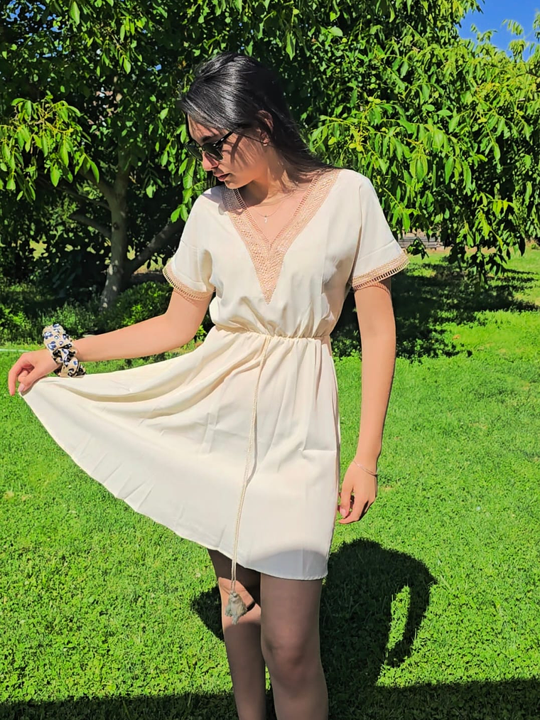 Vestido Luna Marfil 7