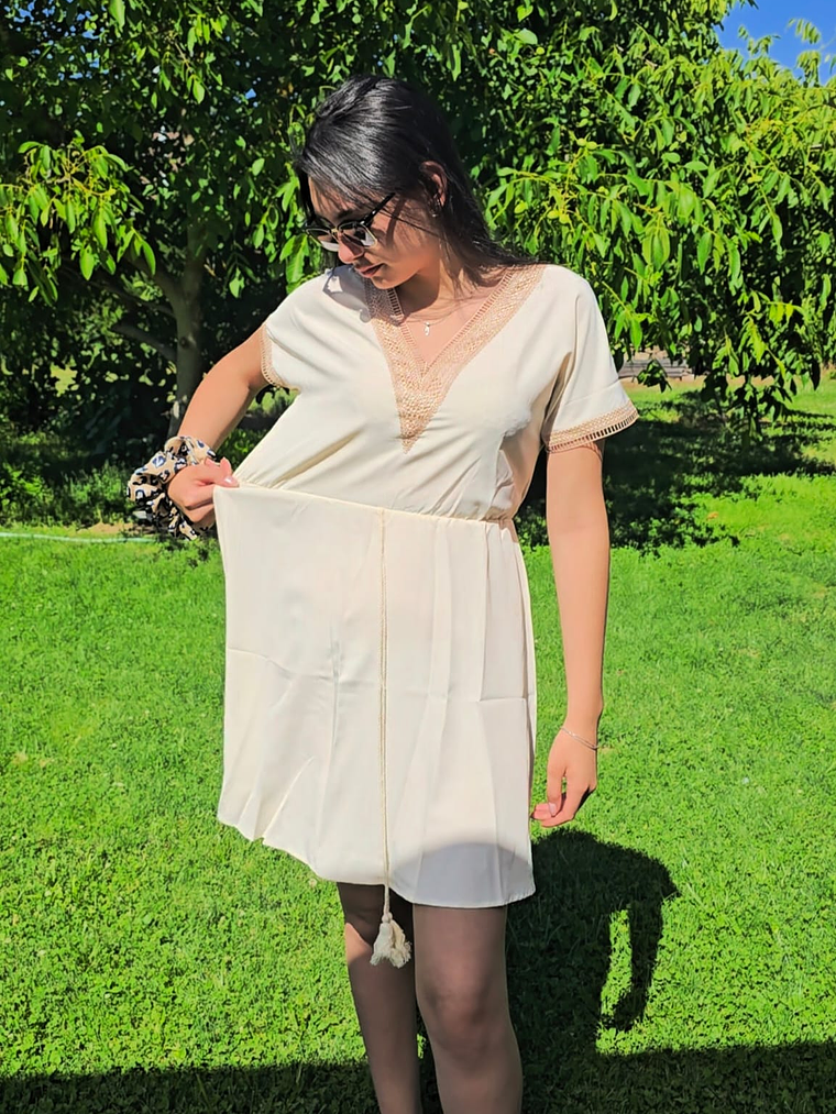 Vestido Luna Marfil 1
