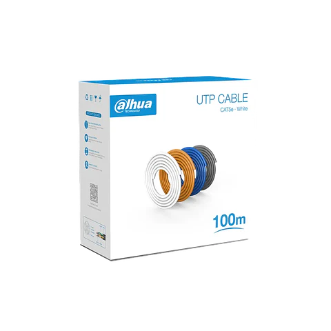 DH-PFM920I-5EU-U-100-white. ROLLO DE CABLE UTP 100MTS. CAT 5E DAHUA.