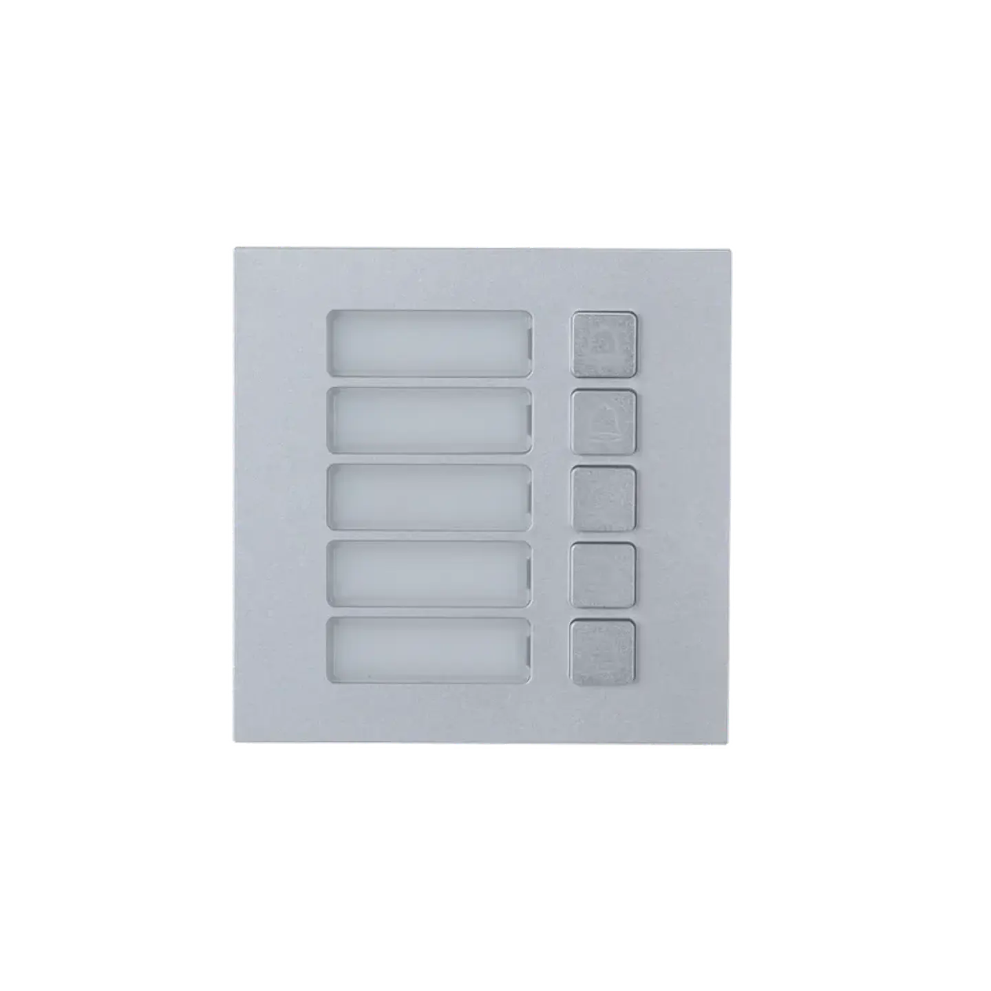 DHI-VTO4202F-MB5. Panel frontal Modular 5 botones aluminio IP65, IK07 para Uso con DHI-VTO4202F-P-S2 1
