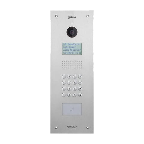 DHI-VTO1210C-X-S1. VTO para departamento soporta tarjetas Mifare proteccion IP 54 e IK07