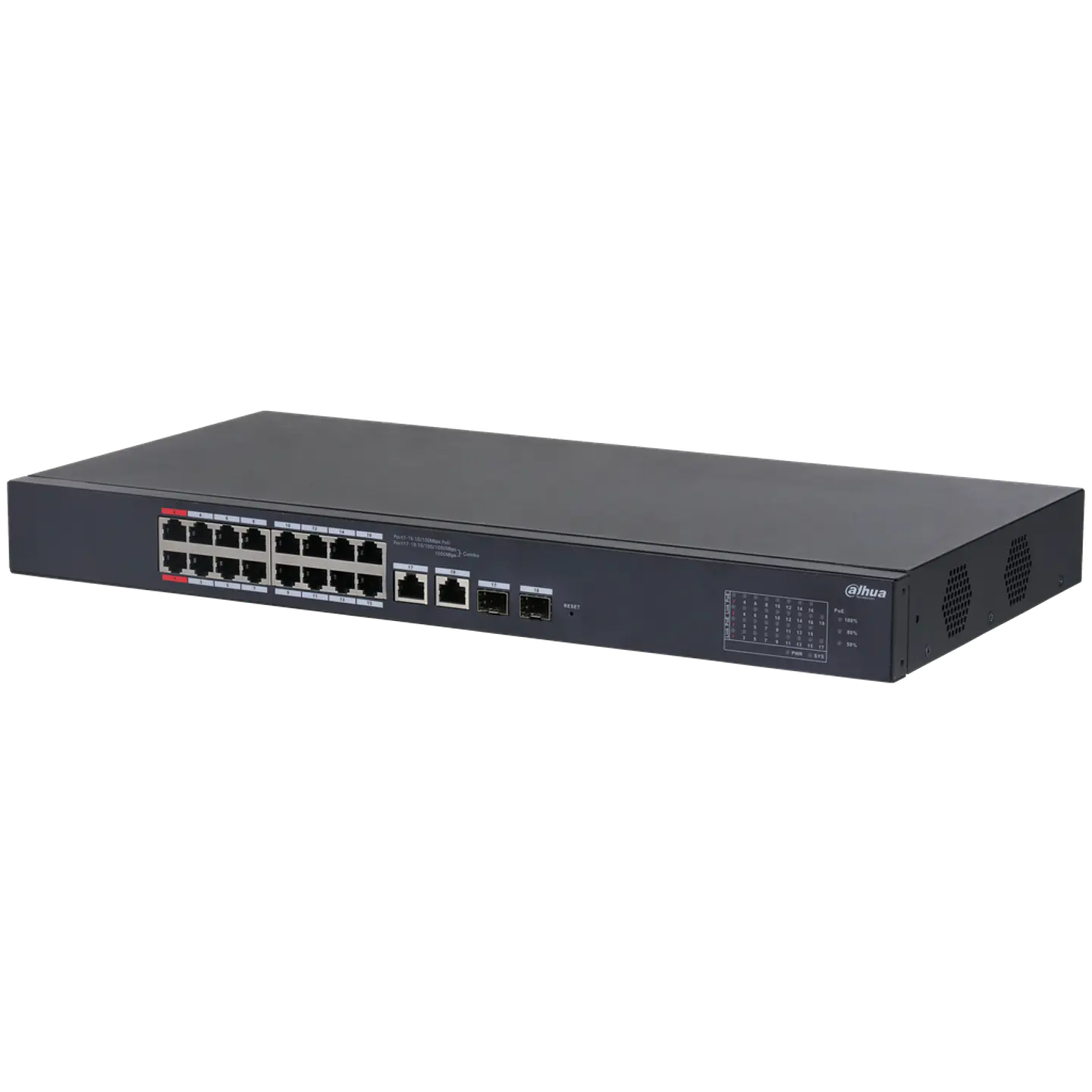 DH-CS4218-16ET-135. SWITCH 16 PUERTOS POE CLOUD DAHUA. 3