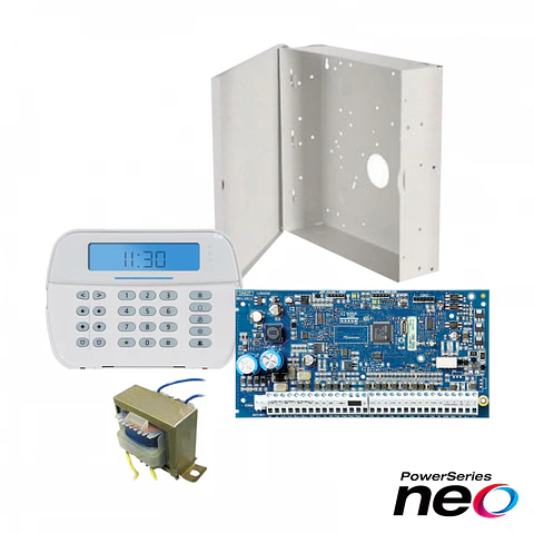 KIT DSC NEO 32 LCD. INCLUYE TECL. HS2LCDN+GAB+TRAFO+CENT HS2032PCBSPA.