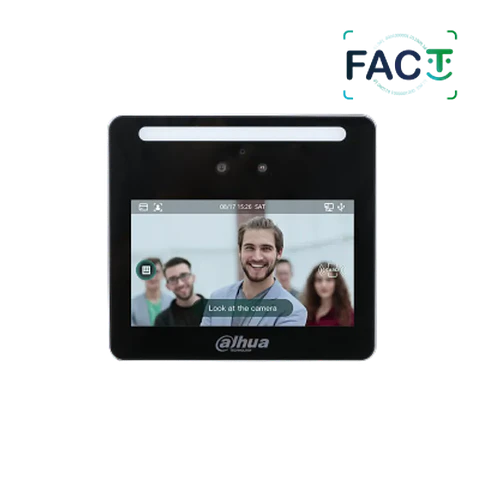 DHI-ASI3213G-MW. Control de Acceso Standalone IP Dahua FACT Face/Tarjeta/Clave pantalla.
