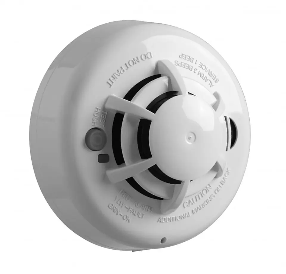 PG9936. Sensor de Humo y Tempratura Inalambrico DSC PowerG 915Mhz 2