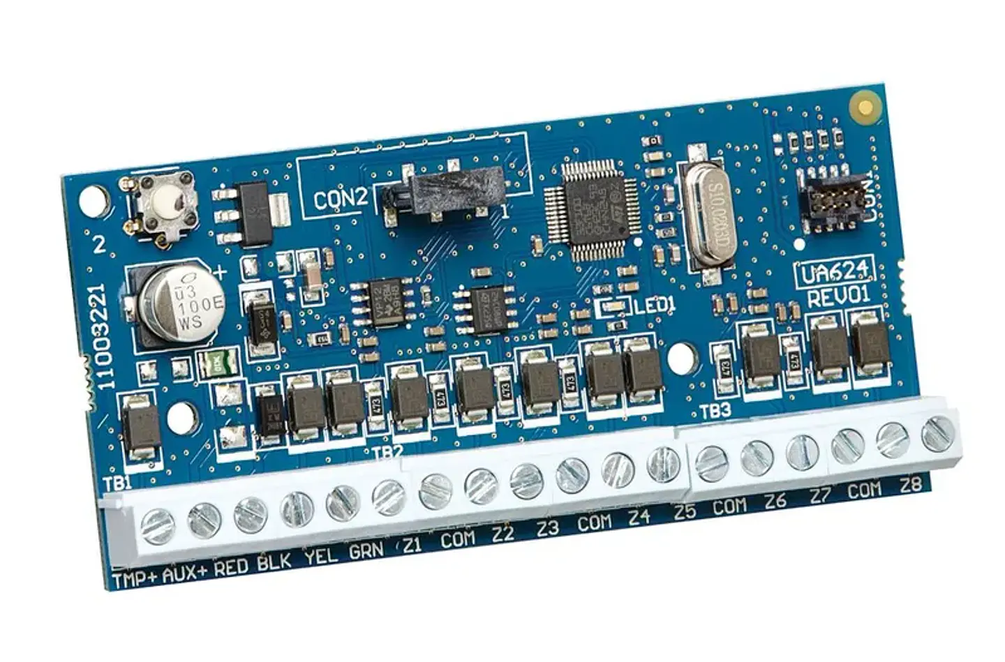 HSM2108. Modulo DSC de expancion de zonas cableadas. 8 zonas alimentacion auxiliar 125mA. 2