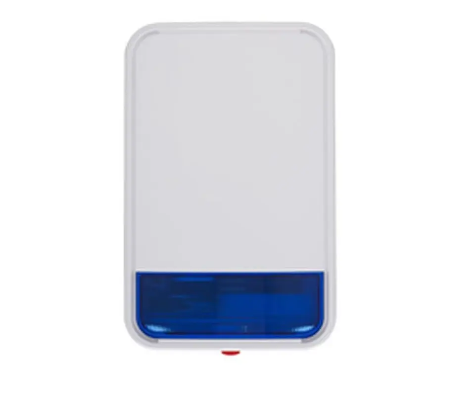 PG9911BBATT. Sirena con luz espectroscópica Exterior 110 dB c/batería Inalámbrica Power G compatible 1