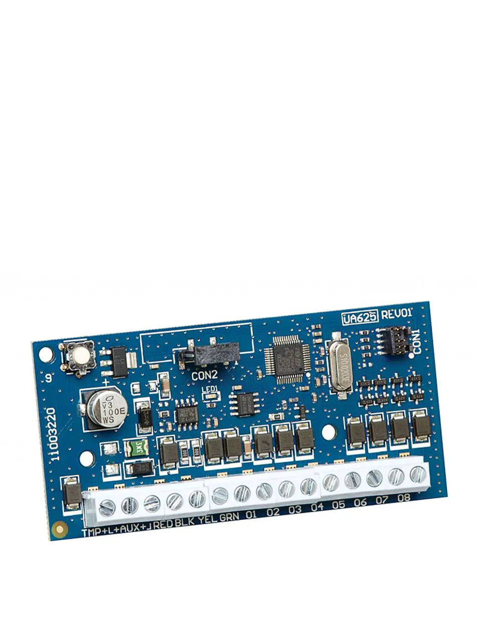 HSM2208. Módulo Expansor de 8 Salidas Programables de baja corriente compatible con panel NEO 1