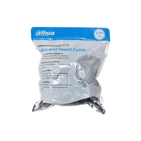 DH-PFM942I-50-5. ROLLO DE CABLE COAXIAL DAHUA CON ALIMENTACIÓN 50MTS.
