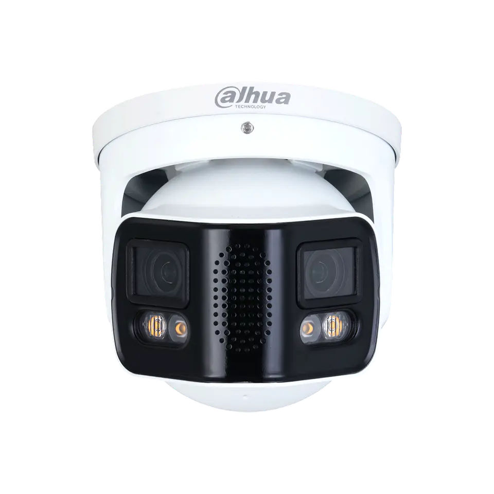 DH-IPC-PDW5849P-A180-E2-ASTE-0360B. Cámara IP Dahua full-color doble lente 180° de 4MP cada lente IR 40mt E 2