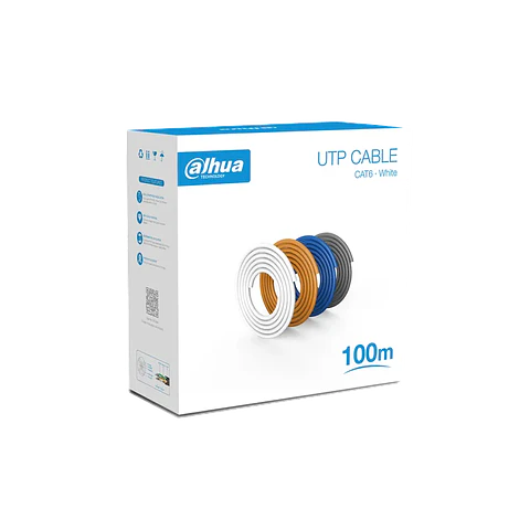 DH-PFM920I-6UN-C-100-white. ROLLO DE CABLE 100MTS. DAHUA UTP CAT6.