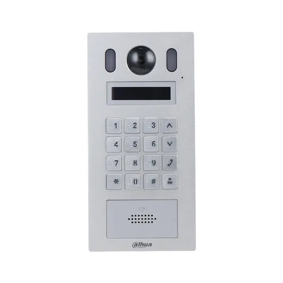 DHI-VTO6221E-P. Video Portero Dahua Para dptos. Camara 2MP Tecl. numérico Lector Tarjeta IP55 1