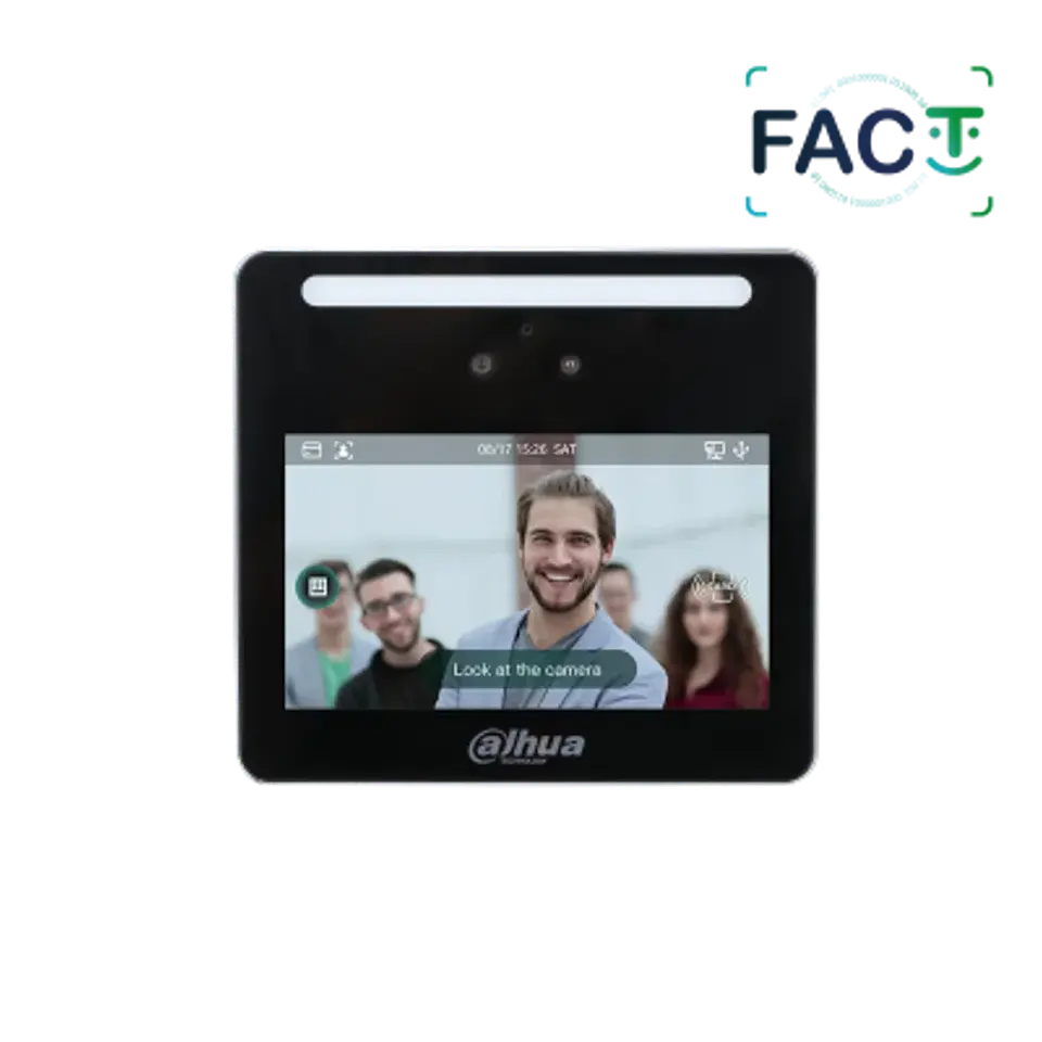 DHI-ASI3213G-MW. Control de Acceso Standalone IP Dahua FACT Face/Tarjeta/Clave pantalla. 1