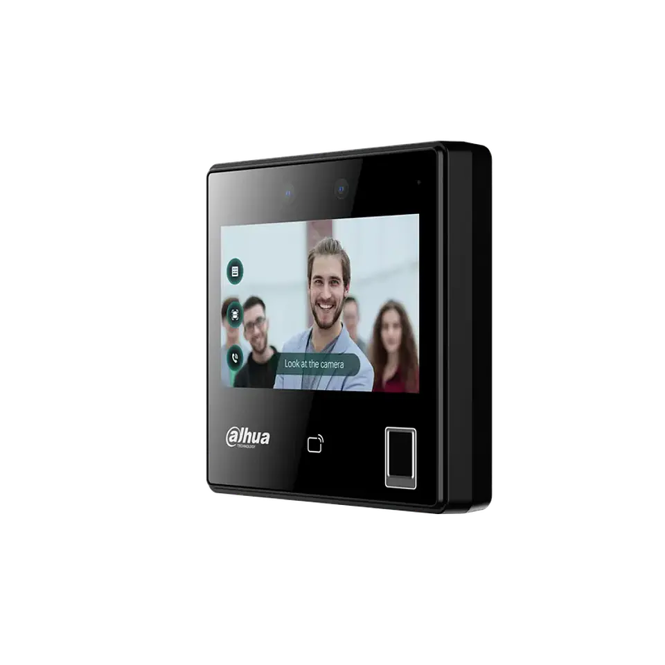DHI-ASI3214A-W. Control de Acceso Standalone Facial, Huella y Tarjeta Dahua Pantalla 4 SIP Uso Int 3