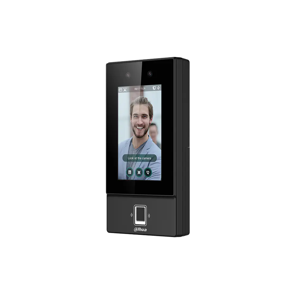 DHI-ASI6214S. Control de acceso Dahua Standalone con reconocimiento facial camara 2MP soporta huella 2