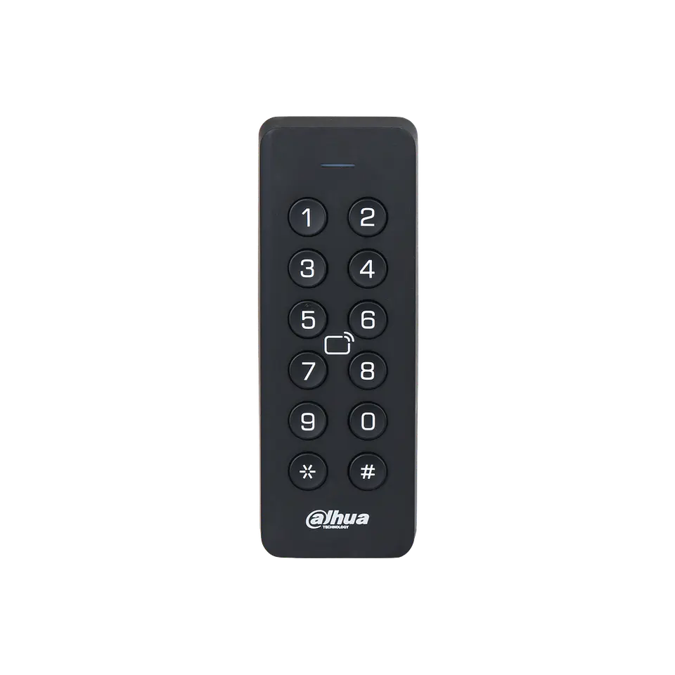 DHI-ASR2101H. Lector de tarjeta y clave Dahua conexion por RS485 y Wiegand proteccion IP66 1