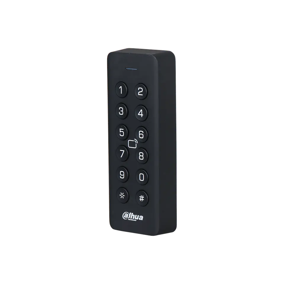 DHI-ASR2101H. Lector de tarjeta y clave Dahua conexion por RS485 y Wiegand proteccion IP66 2