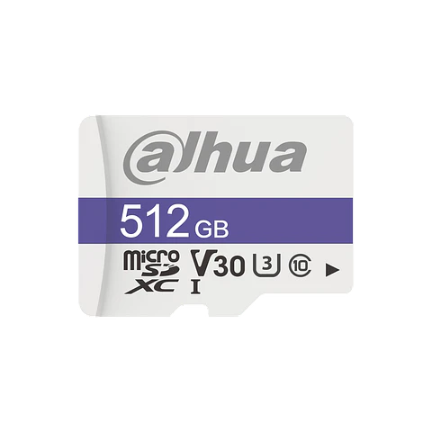 DHI-TF-C100/512GB. Tarjeta de Memoria micro SD DAHUA Clase10 512GB.