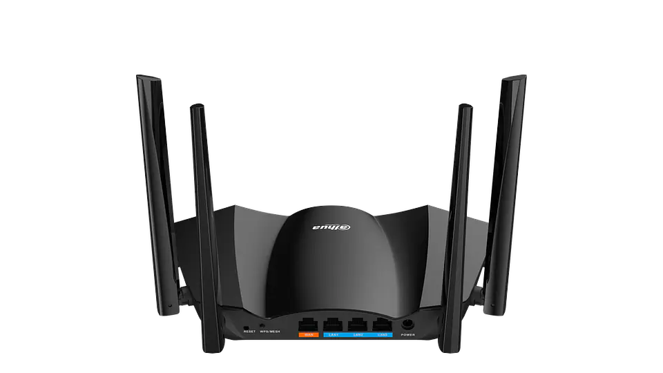 DH-AX30(DE). ROUTER WIFI DAHUA. 3Gbps. 2.4-5Ghz. 4 antenas 5dBI C/U. Firewall Software. Bi-dire. MU-MIMO 4