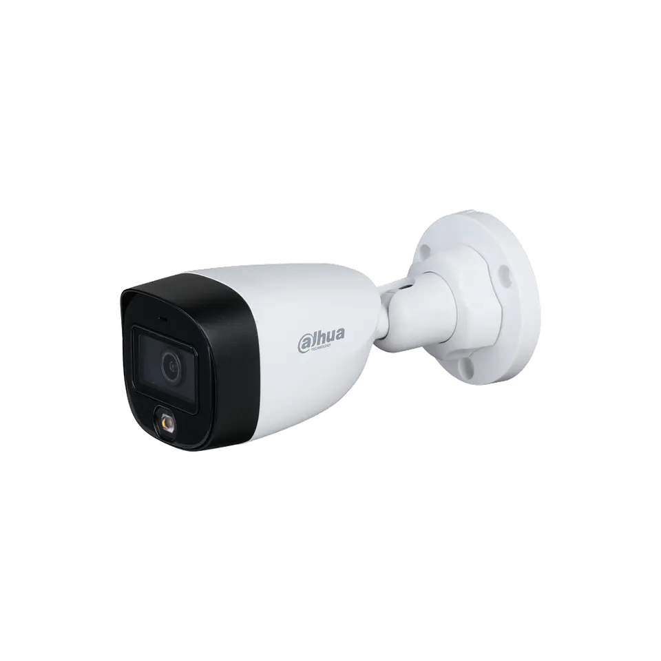 DH-HAC-HFW1509CN-LED-0280B-S2. Cámara HDVCI Dahua tipo bullet 5mp full color iluminación 20m lente f 2